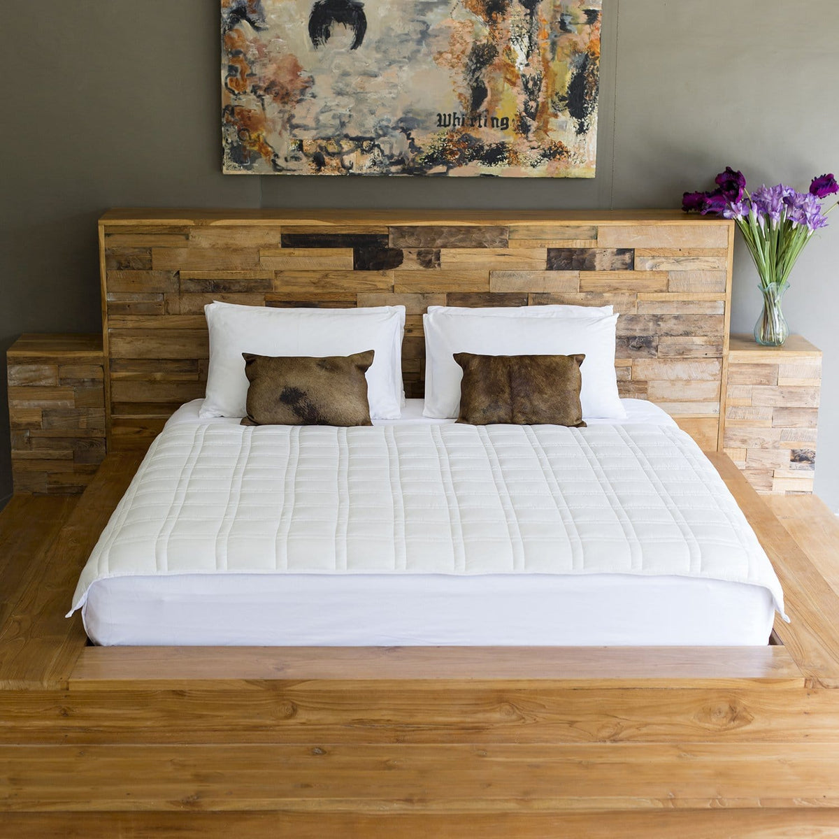 Baloo Living Cool Cotton Weighted Blanket • 15lb Full/Queen Blanket