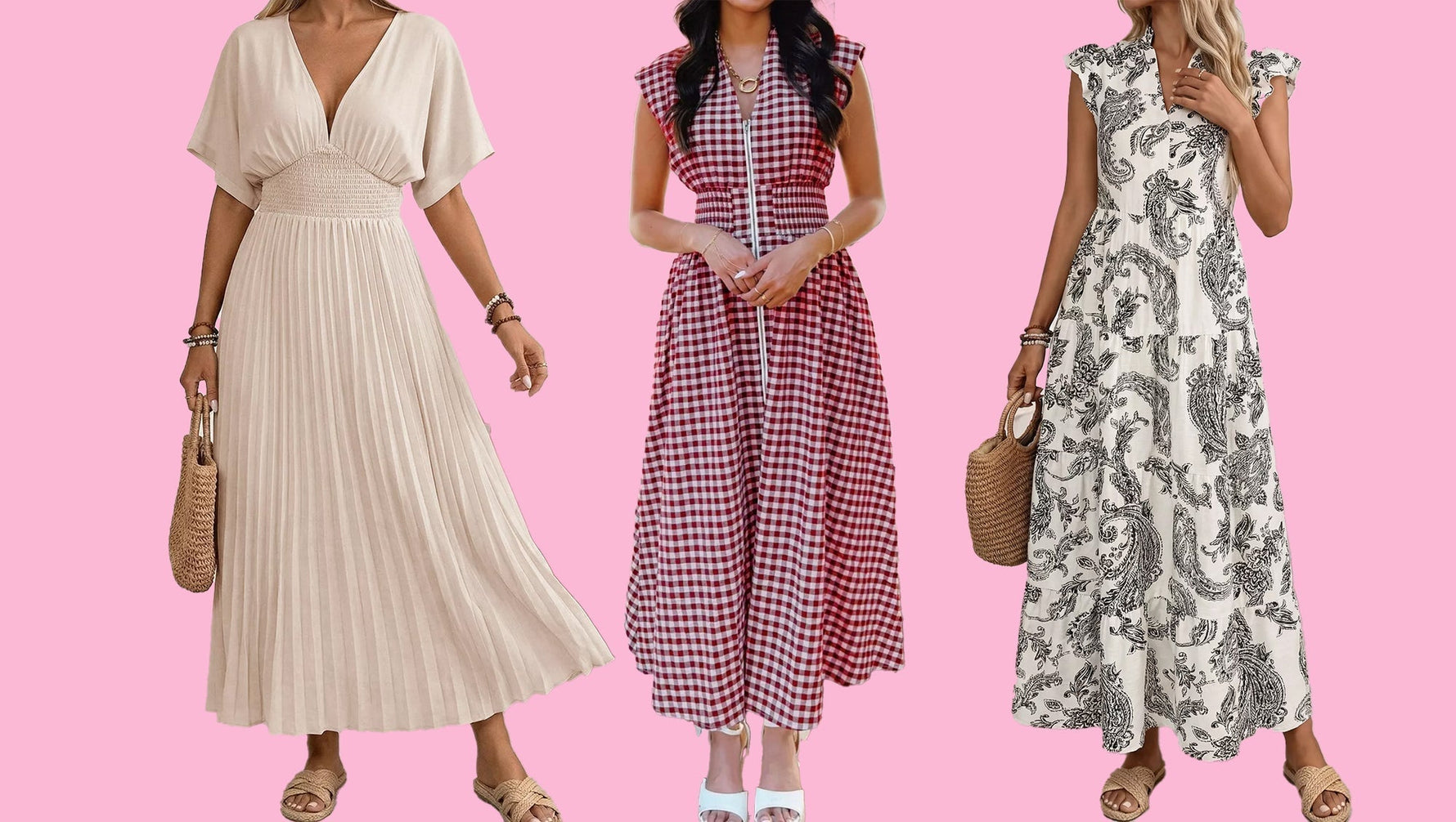 v-neck maxi dresses that flatter big busts