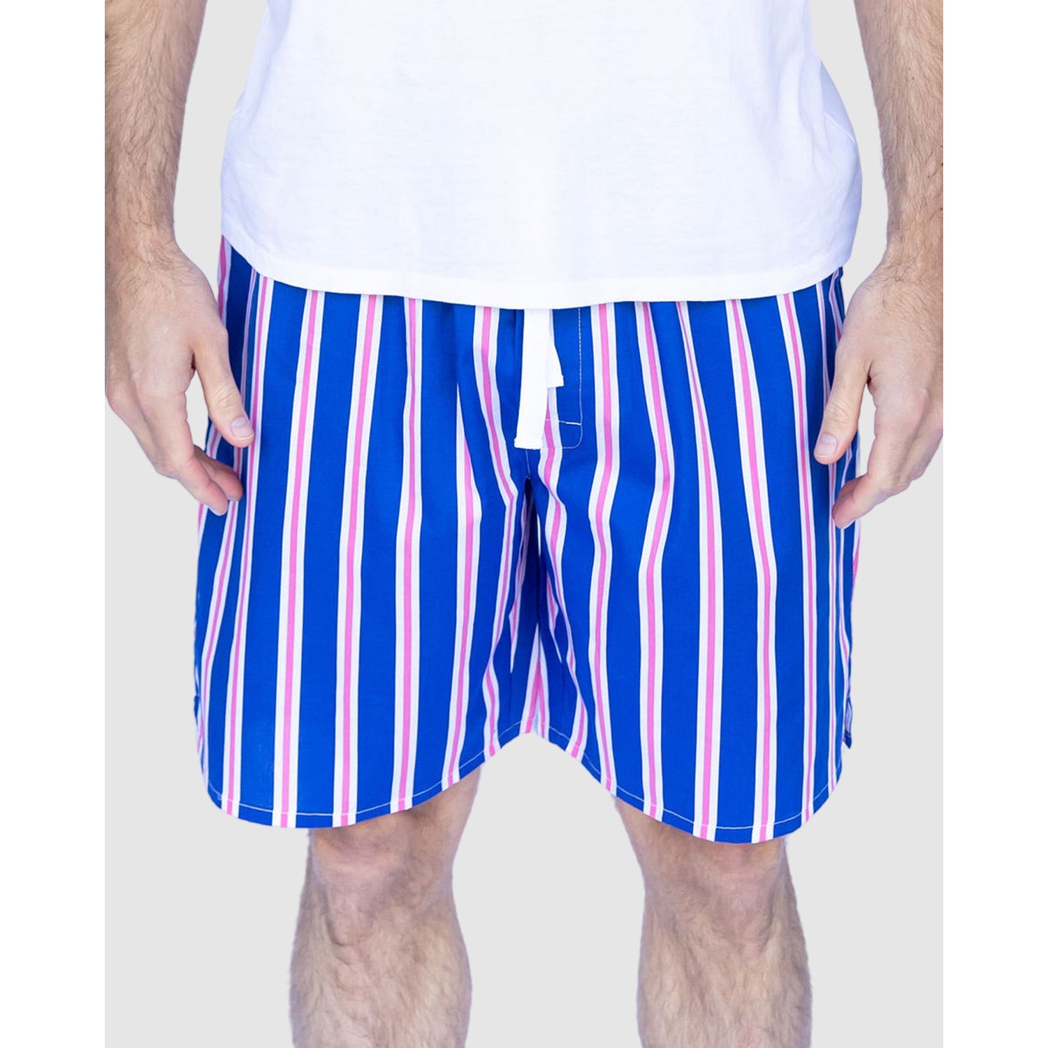 Andy Cohen Stripe Sleep Shorts