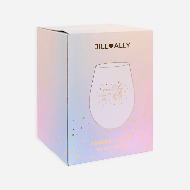 Jumbo Crystal Reality Star Stemless Wine Glass