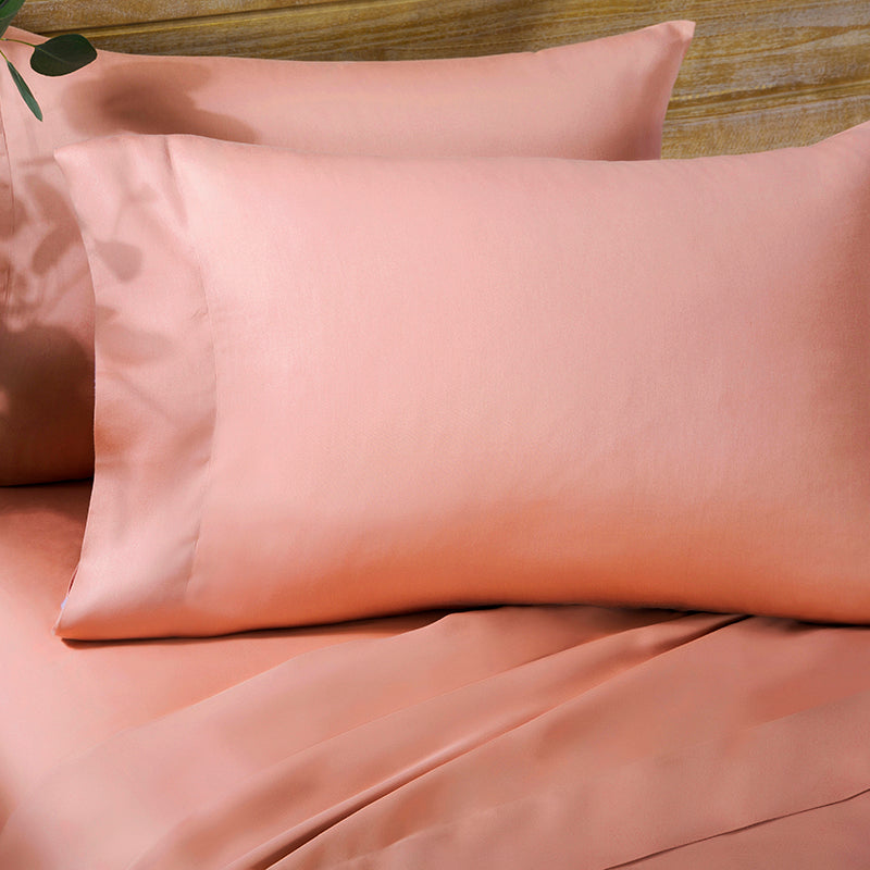 300 Thread Count Ecolyptus Sateen Standard Pillowcase Pair