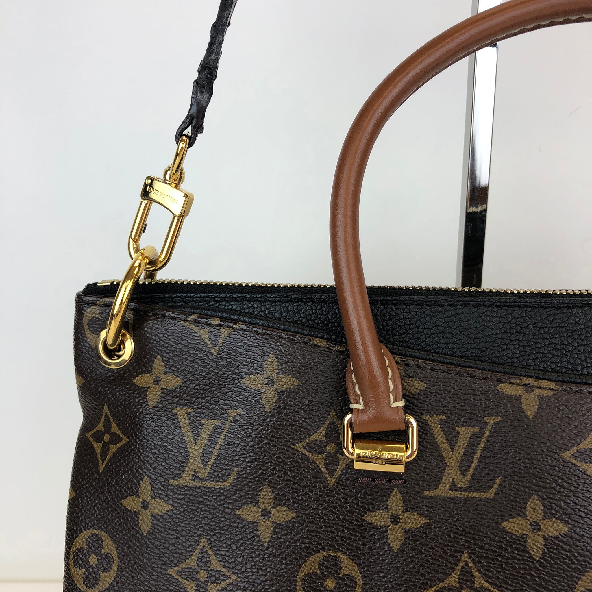Monogram Pallas Noir Handbag (Pre-Owned)