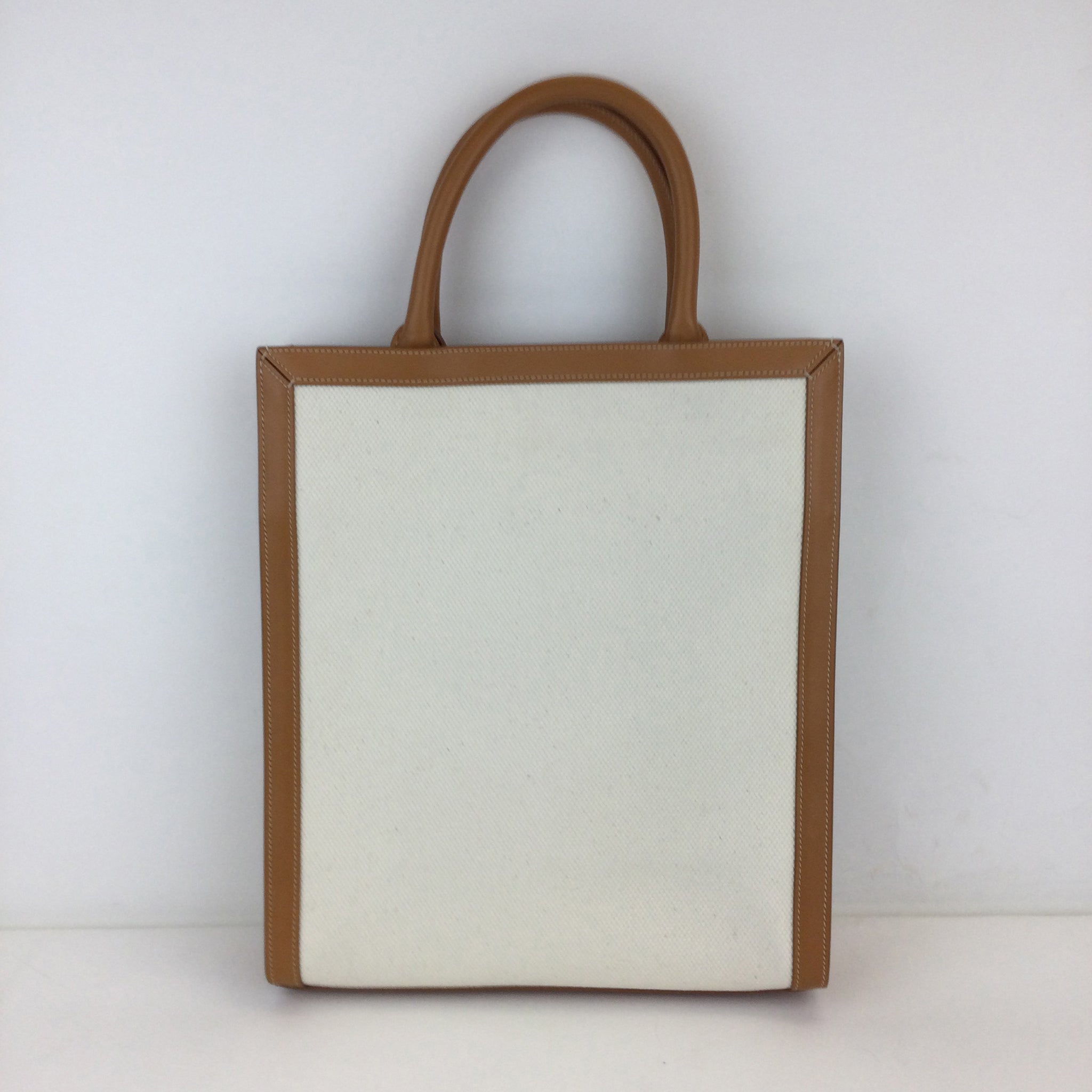 Vertical Cabas Canvas Tote (Pre-Owned)