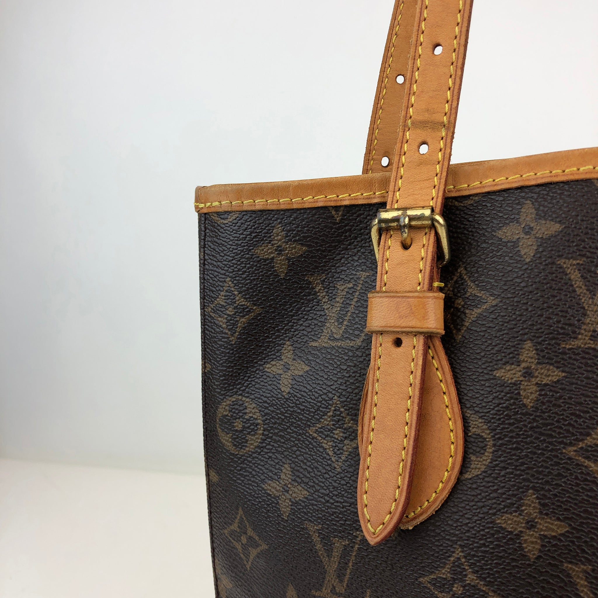 Louis Vuitton Petit Bucket Monogram Canvas Pre Owned UsNow