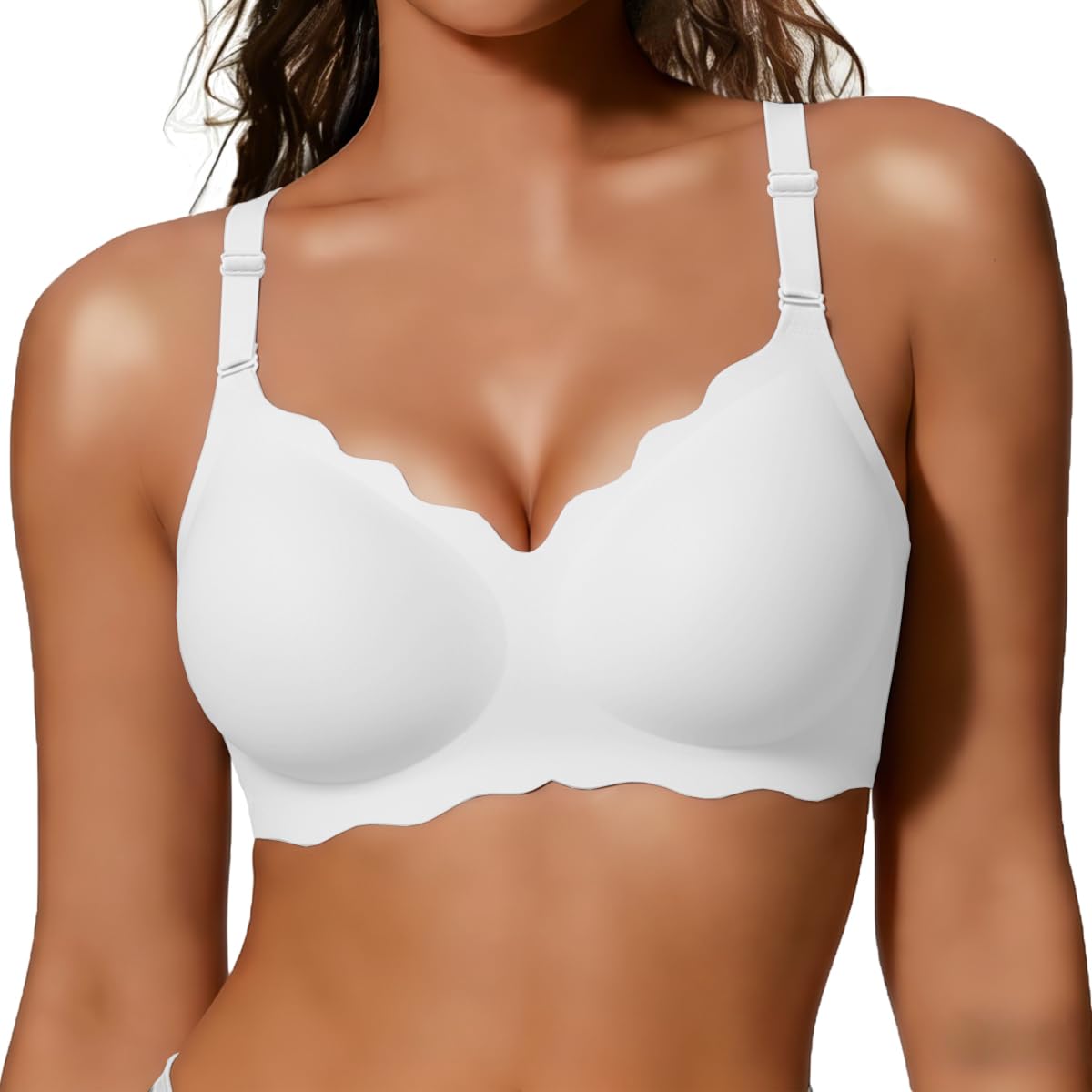 COCOMARTS Scalloped Push-UP Jelly Bras