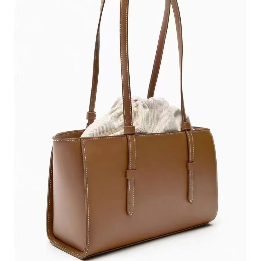 Everyday Tote With Drawstring Interior