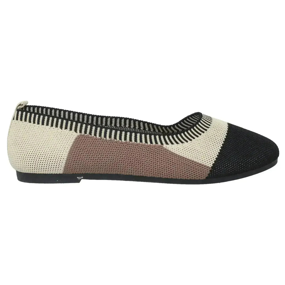 SOBEYO Sweater Ballet Flats With Rubber Sole