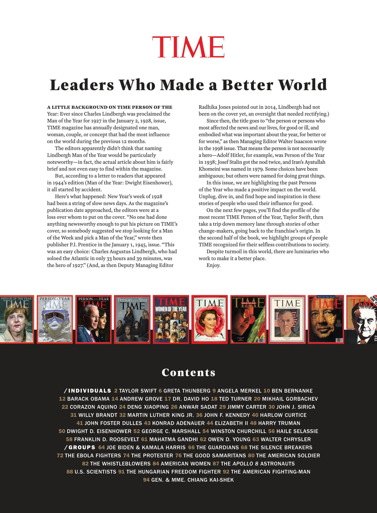 TIME Special Edition – Best Person Of The Year: Leaders Who Made A Better World, Barack Obama, John F. Kennedy, Queen Elizabeth II, American Soldier, Whistleblowers, Jimmy Carter, Taylor Swift & More!