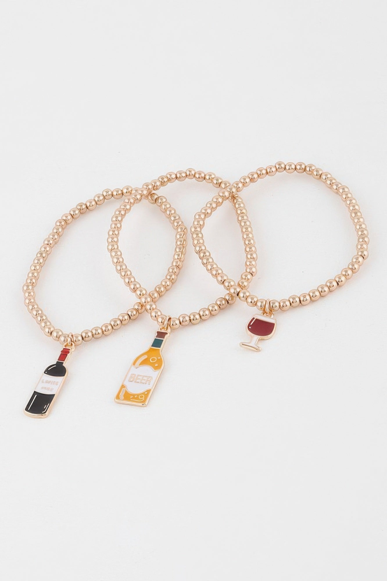 Beaded Alcohol Charm Bracelet