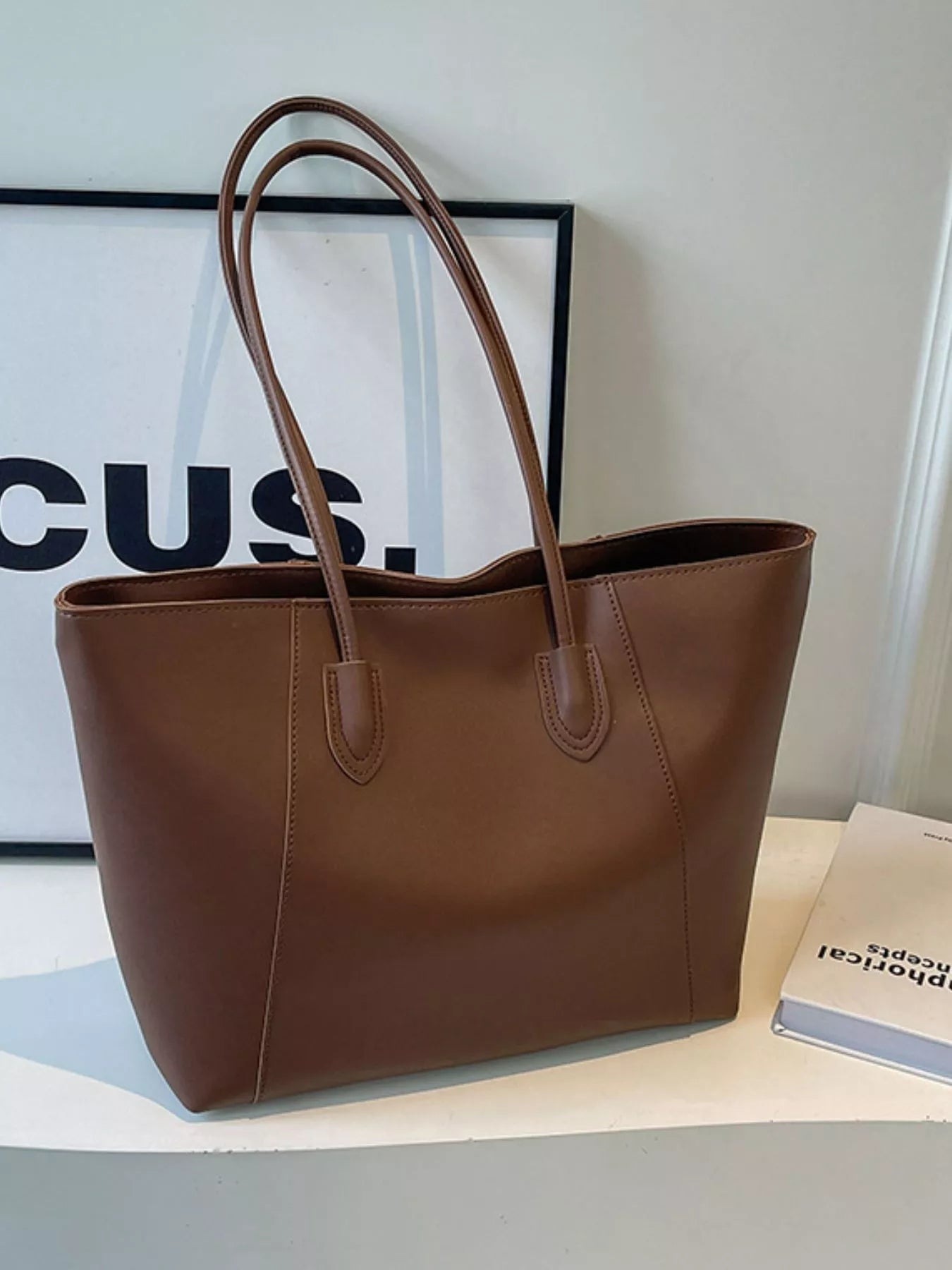 PU Everyday Leather Tote Bag