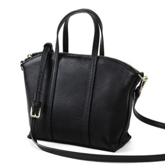 Genuine Leather Tote Bag with Two Strap Options