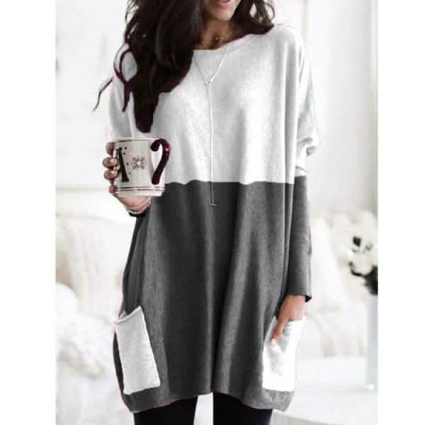 Long-Sleeve Knit-Style Top